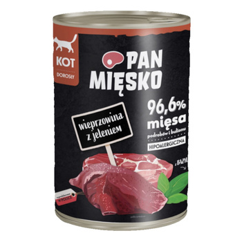 Pan Mięsko Wieprzowina z jeleniem 400g