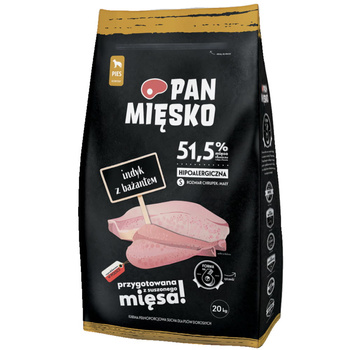 Pan Mięsko indyk z bażantem chrupki S 20kg