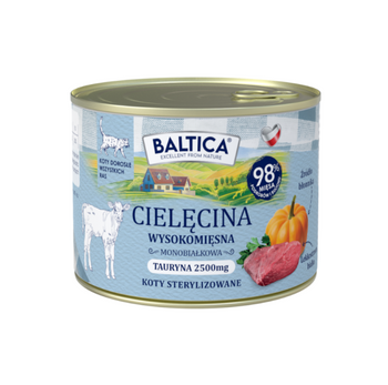BALTICA SMAKI REGIONÓW kot dorosły Cielęcina 185g