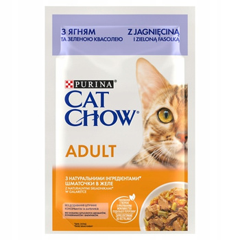 CAT CHOW ADULT Jagnięcina Zielona Fasolka 85g