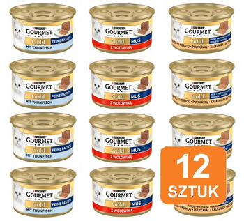 Gourmet Gold mus mix smak 12x85g