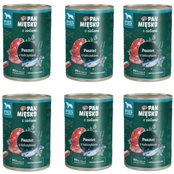 Pan Mięsko Pasztet z tuńczykiem i ziołami 6x400 g