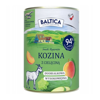 Puszka dla psa Baltica mokra karma kozina z cielęciną 400g