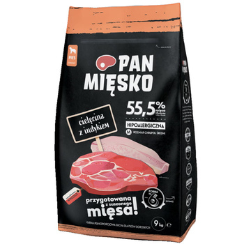 Pan mięsko Cielęcina z indykiem chrupki M 9 kg