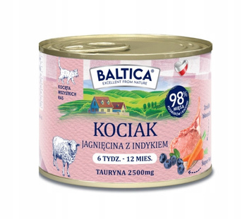 Karma mokra kociak jagnięcina z indykiem 185g