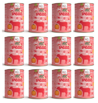 Syta Micha Cielęcina z warzywami JUNIOR 12x400g