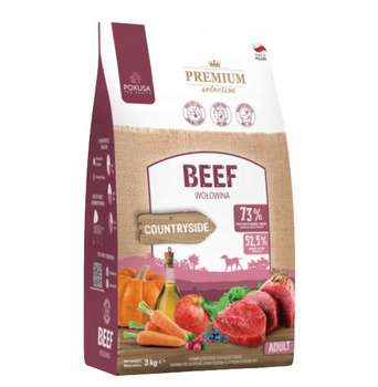 Pokusa Sucha Karma dla Psa Wolowina 3 kg