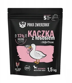 Paka zwierzaka Kaczka z łososiem 1.5kg