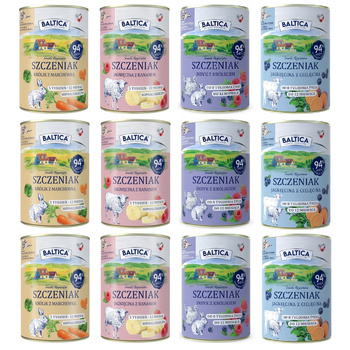 Baltica mix smaków 12x400g szczeniak