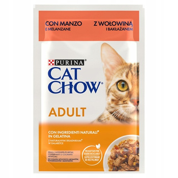 CAT CHOW ADULT Wołowina Bakłażan 85g