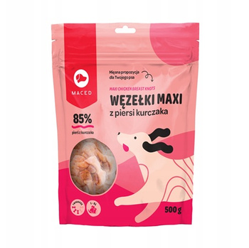 Węzełki MAXI z piersi kurczaka 500g MACED