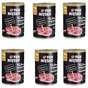 Pan Mięsko Wieprzowina z jagnięciną 6x400g