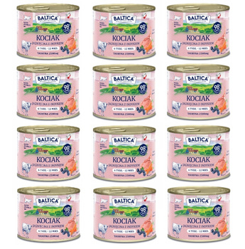 Karma mokra kociak jagnięcina z indykiem 12x185g