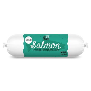 Kiełbaska PEPE Salmon (łosoś) 200g