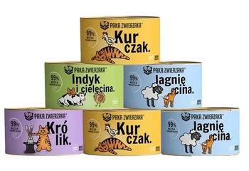 Karma mokra KOT mix smaków PAKA ZWIERZAKA 6x200g