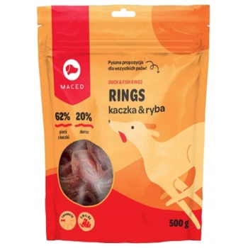 Maced Rings z kaczką i rybą 500g