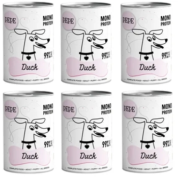 Paka zwierzaka mokra karma PEPE Duck kaczka 6x400g
