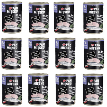 Pan Mięsko Indyk z łososiem 12x400g