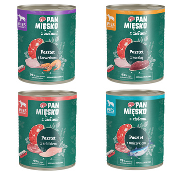 Pan mięsko Zestaw mix smaków 4x800g
