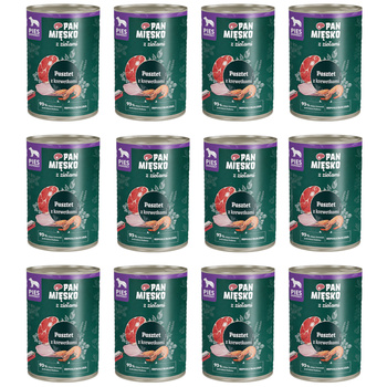 Pan Mięsko Pasztet z krewetkami i ziołami 12x400g