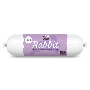 Monobiałkowe przysmaki Kiełbaska PEPE Rabbit (królik) 200g