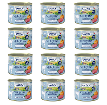 BALTICA SMAKI REGIONÓW kot dorosły Cielęcina 12x185g