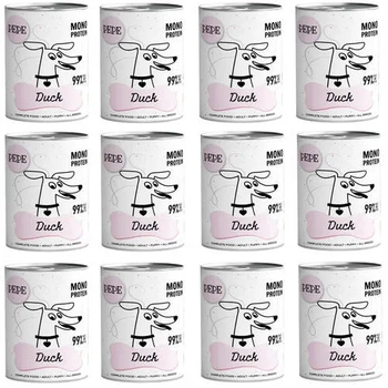 Paka zwierzaka mokra karma PEPE duck kaczka 12x400g