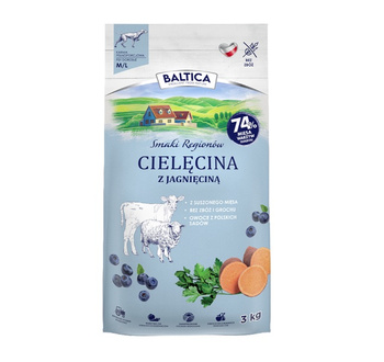 Baltica SR Adult Cielęcina z jagnięciną M/L 3kg