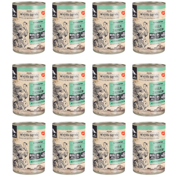 Wiejska Zagroda Królik z indykiem 12x400g