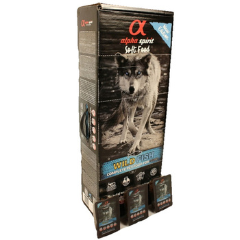 Półwilgotna karma dla psa Alpha spirit Wild Fish 9kg +3tacki