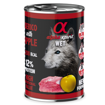 Alpha spirit Wieprzowina z żółtym jabłkiem 400g