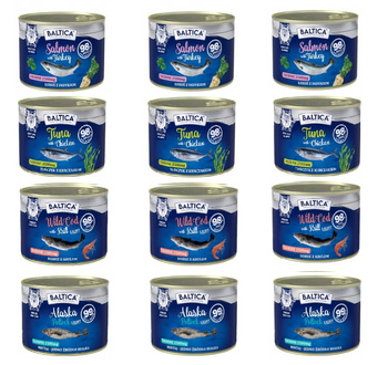 Baltica excellent dla kota mix smaków 12x185g