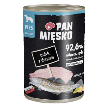 Pan Mięsko Indyk z dorszem 400g