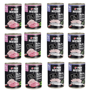 Pan mięsko dla kociąt Mix smaków 12x400g