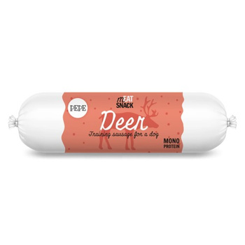 Monobiałkowe przysmaki Kiełbaska PEPE Deer (jeleń) 200g