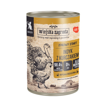 Pan Mięsko indyk z kurczakiem 400g kociak