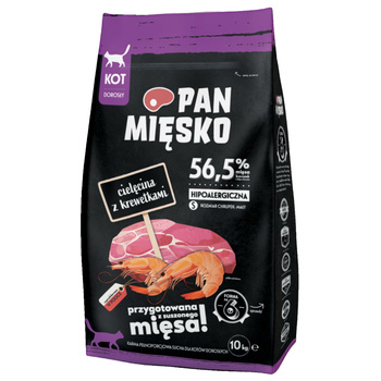 USZKODZONE KOT Pan Mięsko Cielęcina z krewetkami S 10kg