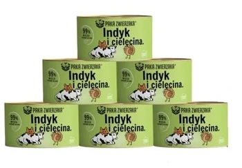Karma mokra KOT indyk z cielęciną 6x200g PAKA ZWIERZAKA