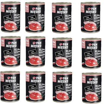 Pan Mięsko Indyk z wołowiną 12x400g