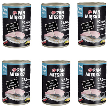Pan Mięsko Indyk z dorszem 6x400g
