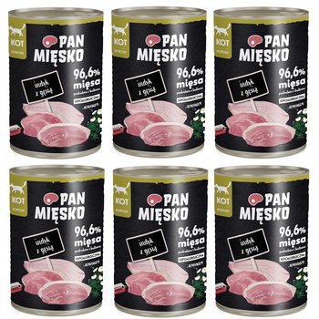 Pan mięsko Indyk z gęsią 6x400g