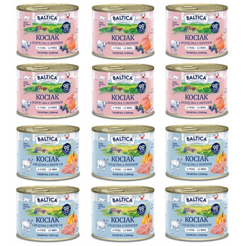 Baltica kociak mix smaków 12x185g