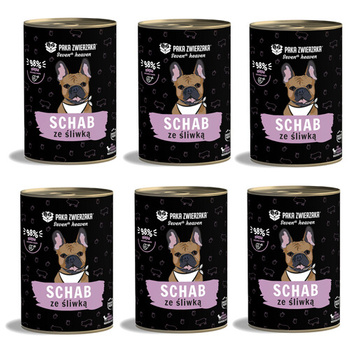 Paka Zwierzaka Schab ze Śliwką 6x400g