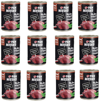 Pan Mięsko Wieprzowina z jeleniem 12x400g