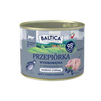 BALTICA SMAKI REGIONÓW Kot dorosły Przepiórka 185g