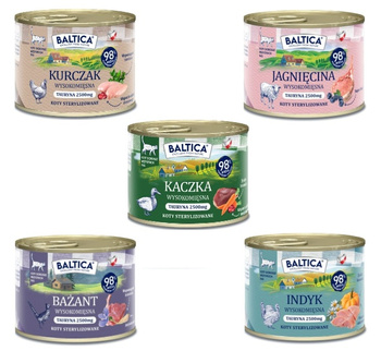 Baltica karma mokra dla kota mix smaków 5x185g