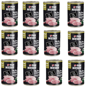 Pan Mięsko Indyk z gęsią 12x400g