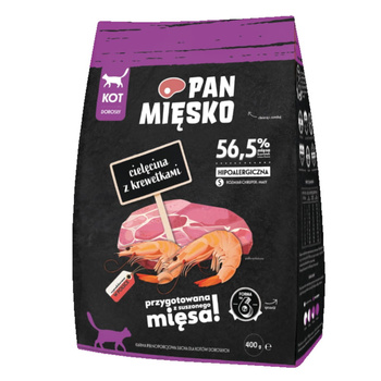 Pan Mięsko cielęcina z krewetkami chrupki S 400g