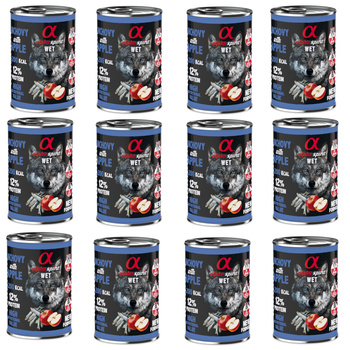 Alpha spirit Anchois z czerwonych jabłkiem 12x400g