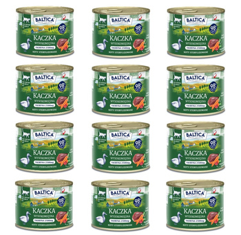 Karma mokra dla kota BALTICA kaczka monobiałkowa 12x185g